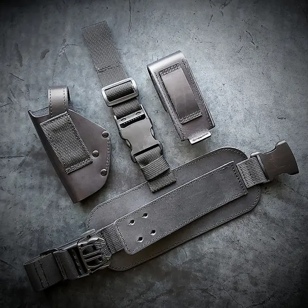 Набедренная кобура под ТТ| черная| кожаная