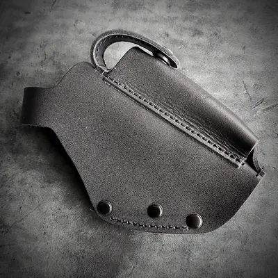 Кожаная кобура поясная для пистолета ПМ| на скобе (dark force)
