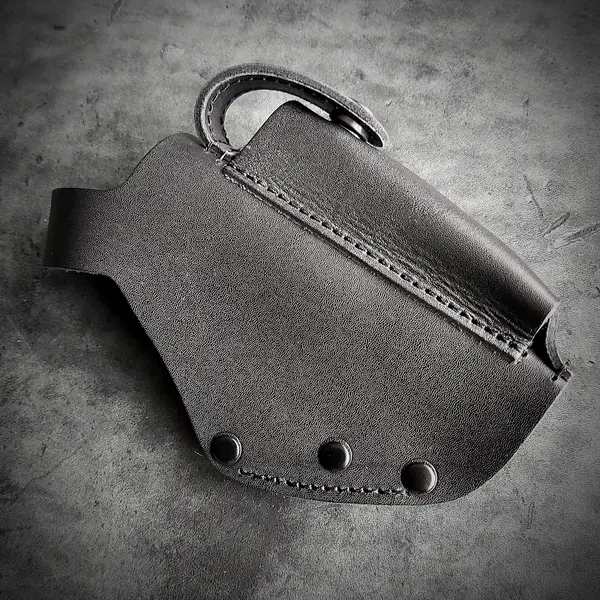 Кожаная кобура поясная для пистолета ПМ| на скобе (dark force)