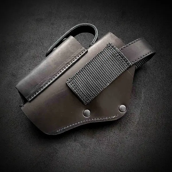 Кожаная кобура поясная под GLOCK 17, черная