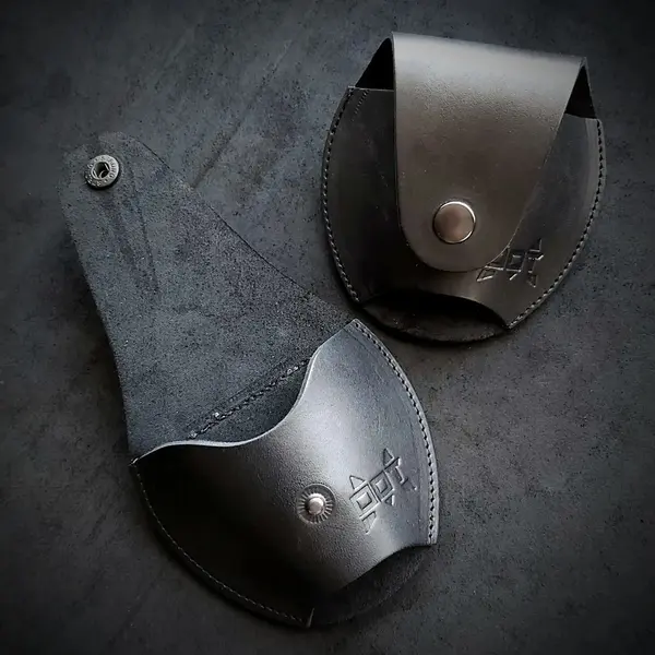 Чехол под наручники, кожаный, черный