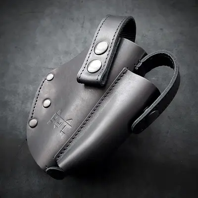 Шкіряна кобура під ФОРТ 12/14/17/20 | на MOLLE | чорна