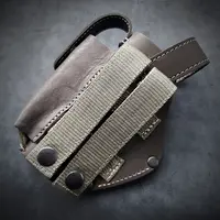 Кожаная кобура под ФОРТ 12/14/17/20| на MOLLE| темная олива