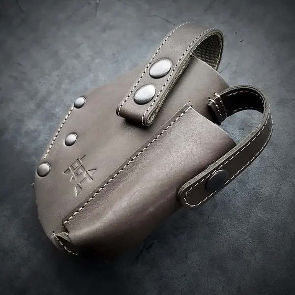 Кожаная кобура под ФОРТ 12/14/17/20| на MOLLE| темная олива