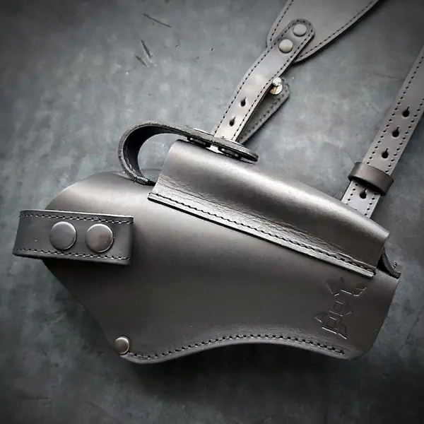 Оперативная кобура под АПС| скрытого ношения| кожаная| черная