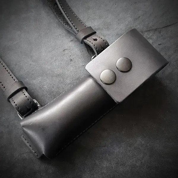 Оперативная кобура под АПС| скрытого ношения| кожаная| черная