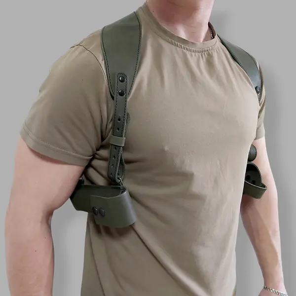 Оперативная кобура под АПС| скрытого ношения| кожаная| черная