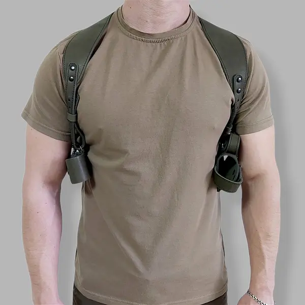 Оперативная кобура под АПС| скрытого ношения| кожаная| черная