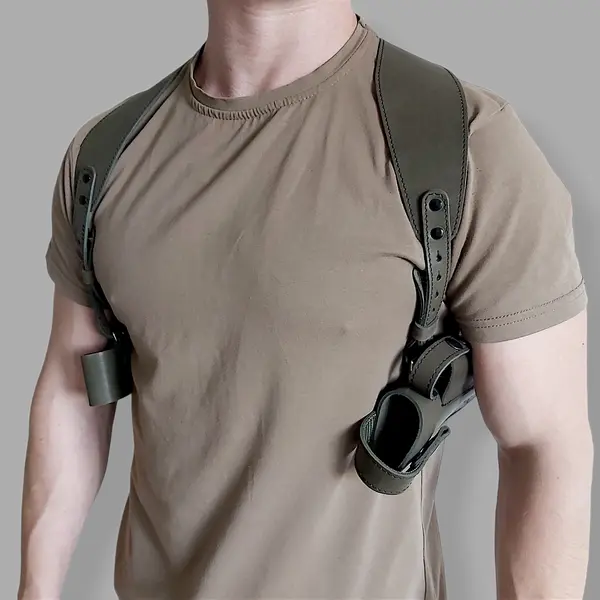 Оперативная кобура под АПС| скрытого ношения| кожаная| черная