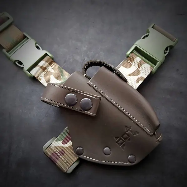 Набедренная кобура под ПМ| мультикам| кожаная