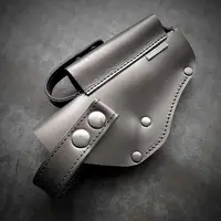 Кобура поясна| шкіряна чорна| під ТТ та Browning M1903