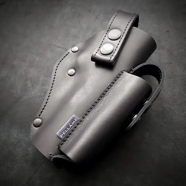 Кобура поясная| кожаная черная| под ТТ и Browning M1903