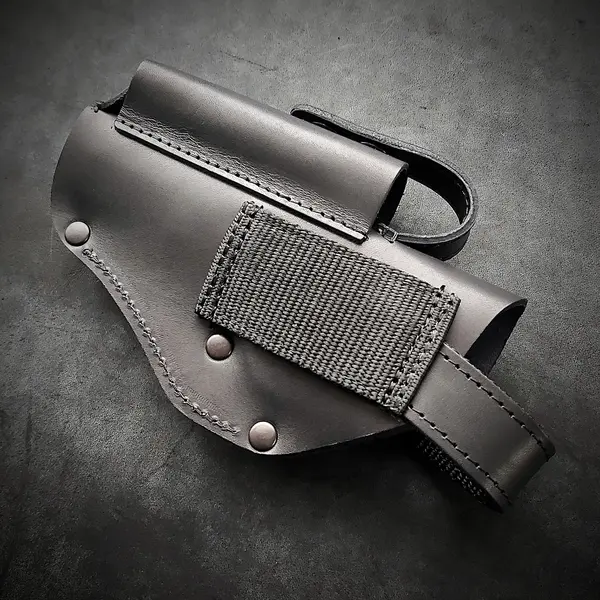 Кобура поясная| кожаная черная| под ТТ и Browning M1903