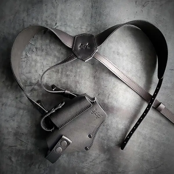 Кобура оперативная под BERETTA 92| скрытого ношения| черная