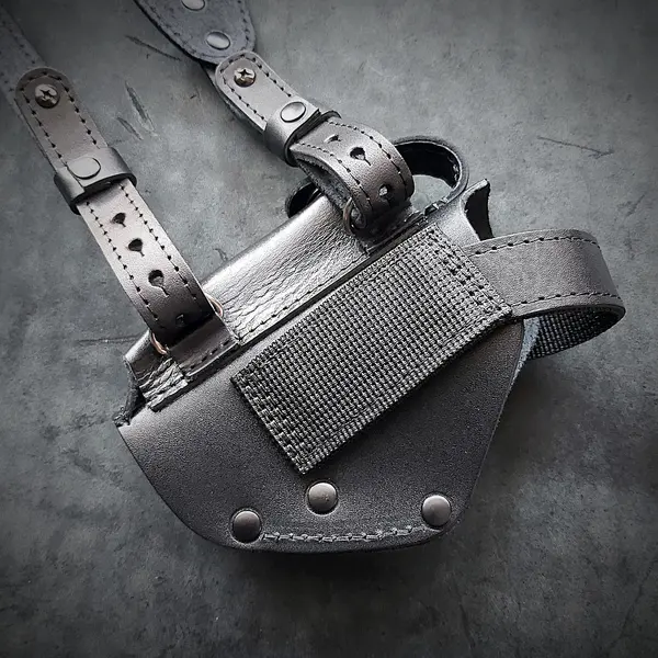 Оперативная кобура под ПМ| скрытого ношения| кожаная| черная