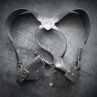 Оперативная кобура под ТТ/Browning M1903| скрытого ношения| кожаная| черная