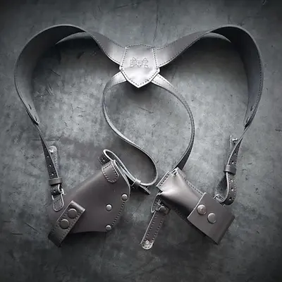 Оперативная кобура под ТТ/Browning M1903| скрытого ношения| кожаная| черная