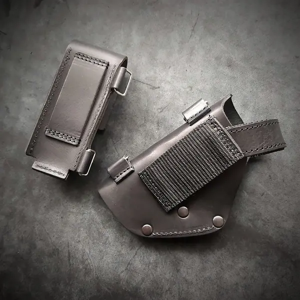 Оперативная кобура под ТТ/Browning M1903| скрытого ношения| кожаная| черная