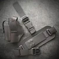 Набедренная кобура под GLOCK 19| кожаная| черная