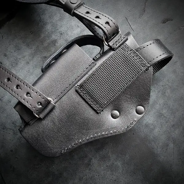 Оперативная кобура под ТТ/Browning M1903| скрытого ношения| кожаная| черная