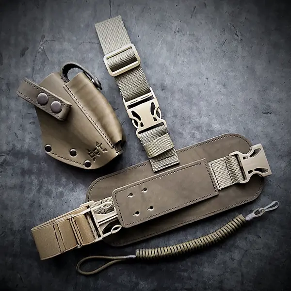 Кобура набедренная| кожаная| под ПМ (темная олива)