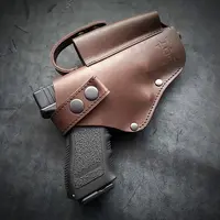 Шкіряна кобура поясна під GLOCK 17, коричнева