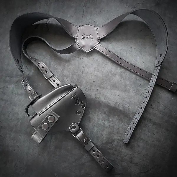 Оперативная кобура под ПМ| скрытого ношения| кожаная| черная