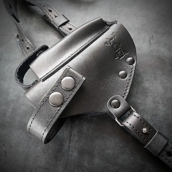 Оперативная кобура под ПМ| скрытого ношения| кожаная| черная