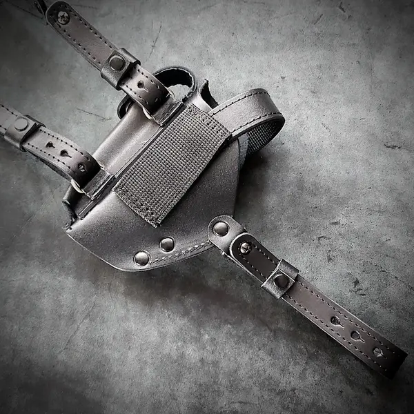 Оперативная кобура под ПМ| скрытого ношения| кожаная| черная