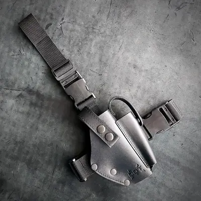 Набедренная кобура под ФОРТ 12/17/20| черная| кожаная