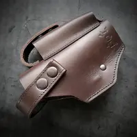 Кожаная кобура поясная под Glock 19| коричневая