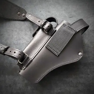 Оперативная кобура под АПС| скрытого ношения| кожаная| черная