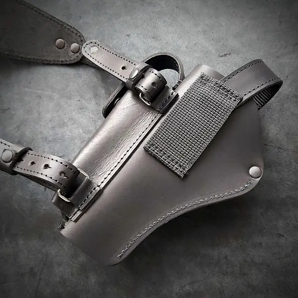 Оперативная кобура под АПС| скрытого ношения| кожаная| черная