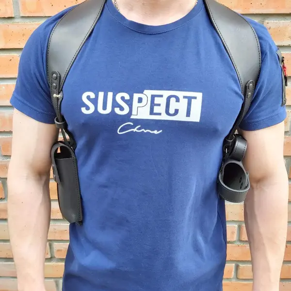 Оперативная кобура под АПС| скрытого ношения| кожаная| черная