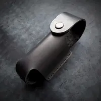 Подсумок для газового баллончика| маленький| кожаный| чёрный