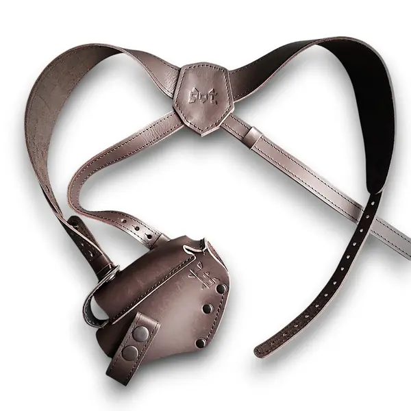 Оперативная кобура под ПМ| скрытого ношения| кожаная| коричневая