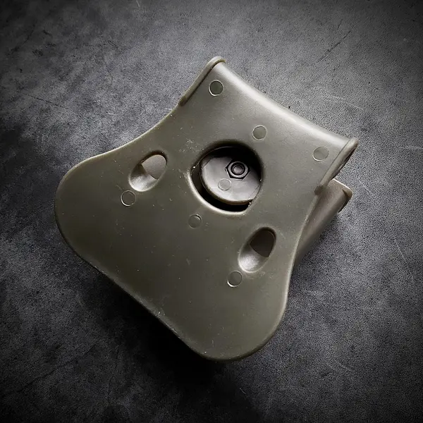 Кобура поясная пластиковая под Glock 19 олива