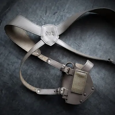 Оперативная кобура под ФОРТ 12/14/17/20 | скрытого ношения| кожаная| олива