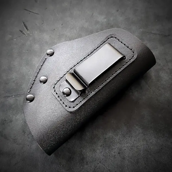 Кожаная кобура поясная для скрытого ношения под ФОРТ 12/17| чёрная (двухсторонняя)