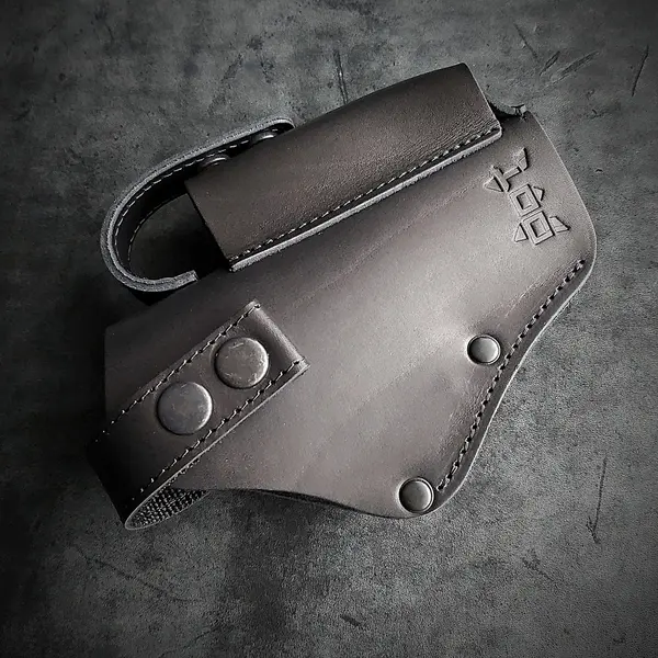 Кожаная кобура поясная под GLOCK 17, черная