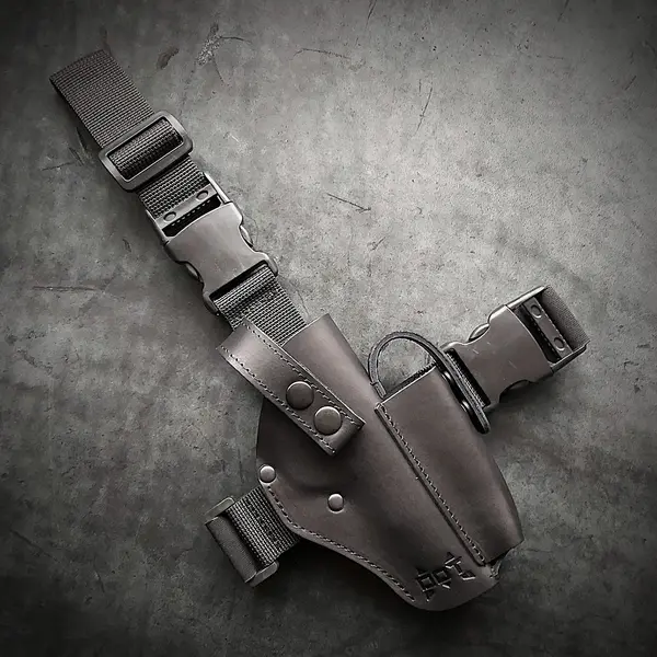 Кобура под ТТ/Browning M1903- набедренная, цвет чёрный