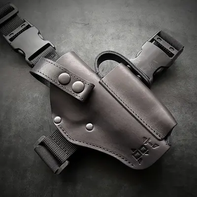 Кобура под ТТ/Browning M1903- набедренная, цвет чёрный