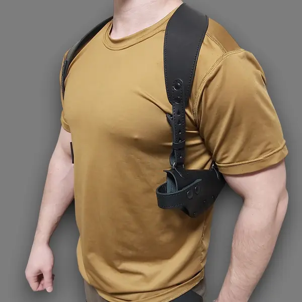 Оперативная кобура под ПМ с дополнительным магазином| кожаная