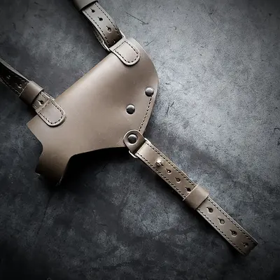 Оперативная кобура с дополнительным магазином| кожаная| масло