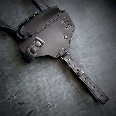 Шкіряна оперативна кобура під HK VP9 | прихованого носіння| чорна