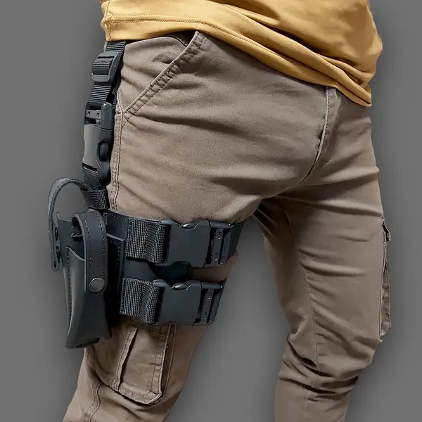 Набедренная кобура для ФОРТ 12/14/17/20| кожаная| черная