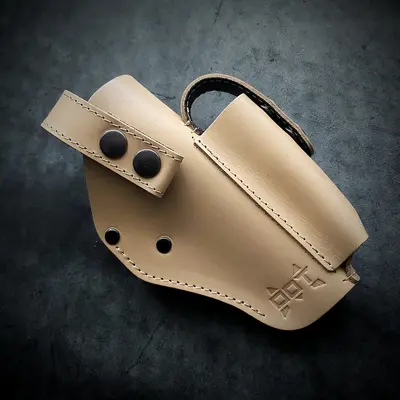Кобура поясная| кожаная, цвет койот| под ТТ/Browning M1903| на скобе