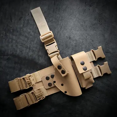 Набедренная кобура под ТТ| койот| кожаная