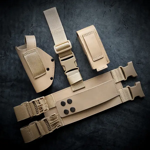 Набедренная кобура под ТТ| койот| кожаная