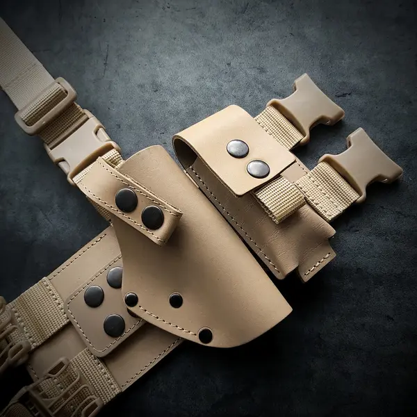Набедренная кобура под ТТ| койот| кожаная